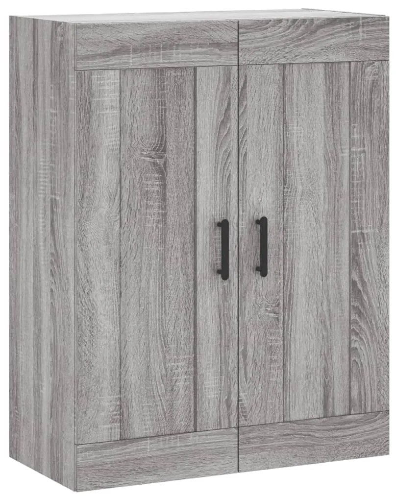 vidaXL Ντουλάπι Γκρι Sonoma 69,5 x 34 x 180 εκ. Επεξεργασμένο Ξύλο