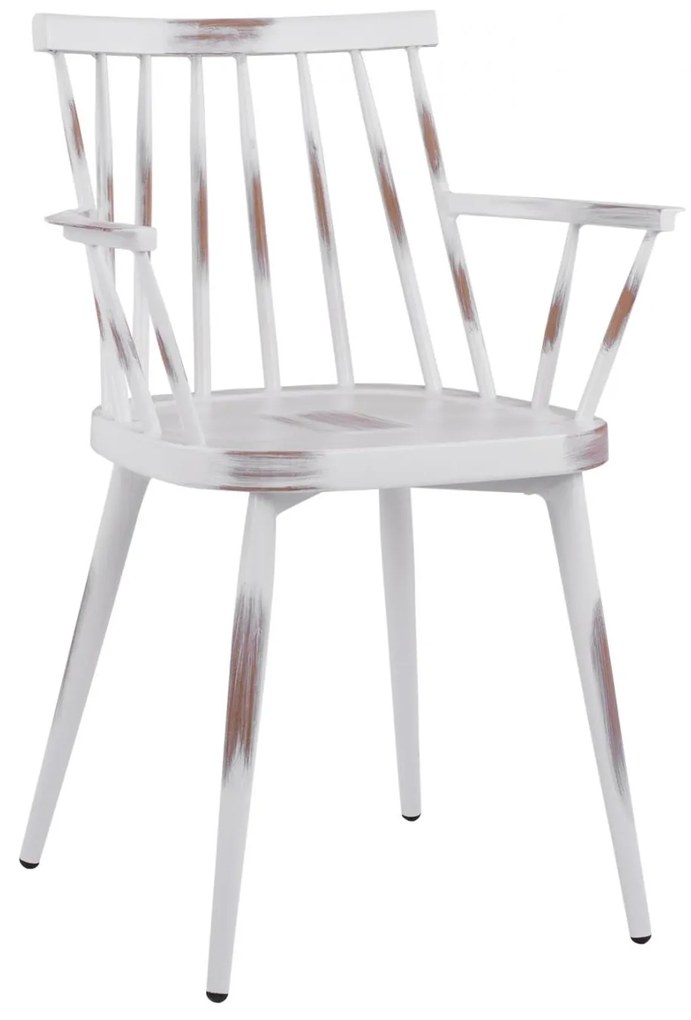 Καρέκλα - Πολυθρόνα YVONNE C5555.02 Αλουμινίου Λευκή Πατίνα 60x50x82 εκ. 60x50x82 εκ.