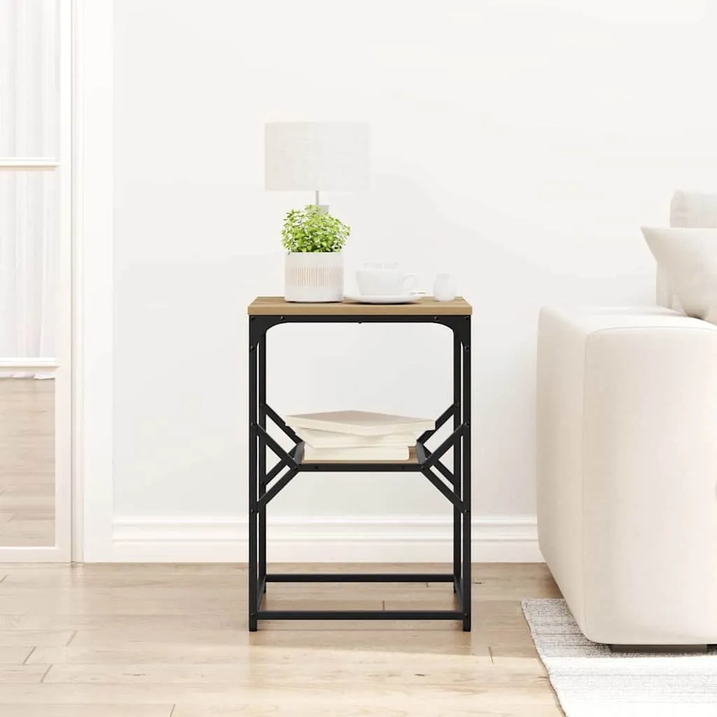 vidaXL Τραπεζάκι Πλευράς artisan δρυς 41 x 40 x 60 εκ.