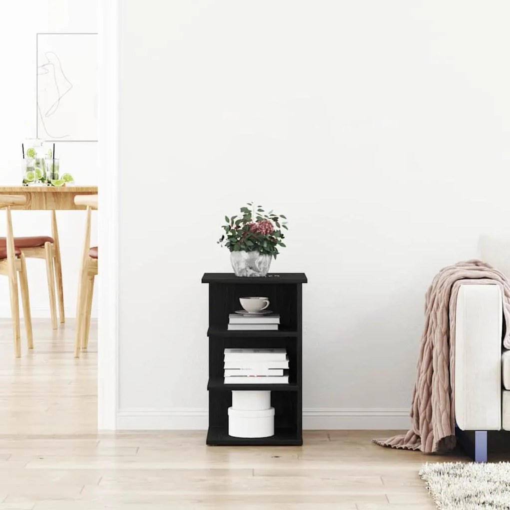 vidaXL Βοηθητικό ντουλάπι Μαύρο 35 x 35 x 55 εκ. Επεξεργασμένο ξύλο