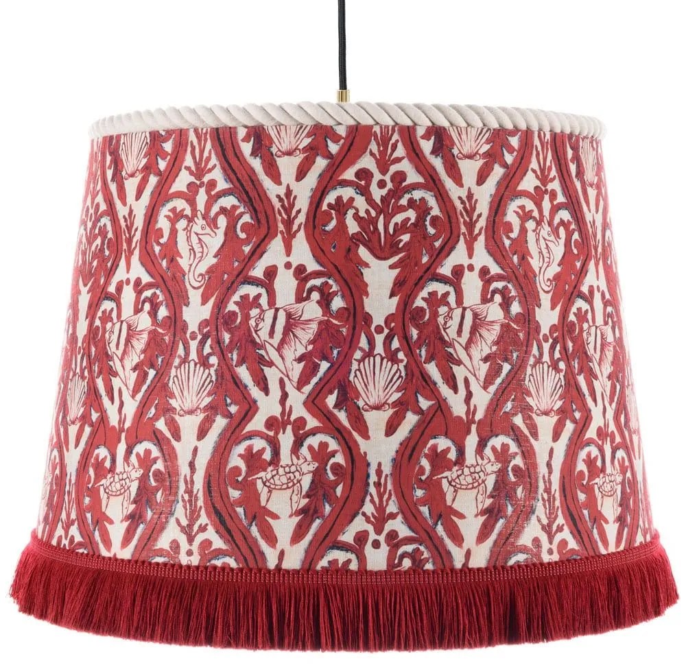 Φωτιστικό Οροφής Syracuse Cl50416 Ø35Xø45Xh30 E27 White-Red Mindthegap Metal, Fabric