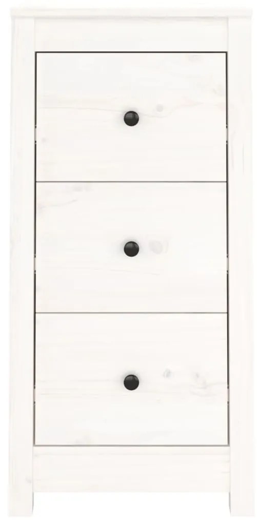 vidaXL Ντουλάπι Λευκό 40x35x80 εκ. από Μασίφ Ξύλο Πεύκου