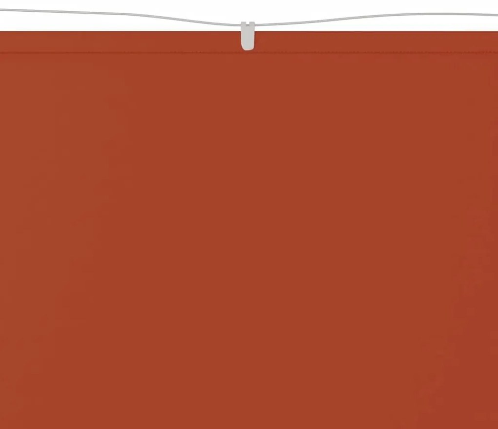 Τέντα Κάθετη Τερακότα 60 x 600 εκ. από Ύφασμα Oxford - Κόκκινο