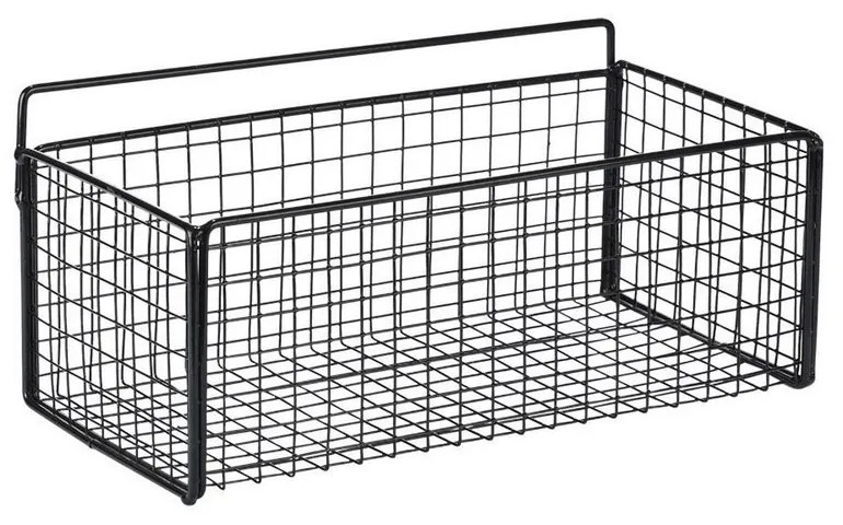 Καλάθι Οργάνωσης Κρεμαστό Cage 02-28251 36x15x13cm Black Estia Μέταλλο