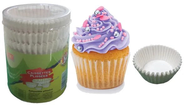 Σετ 125 πτυχωτά χαρτάκια cupcake για φούρνο - Ανά 6 Τμχ