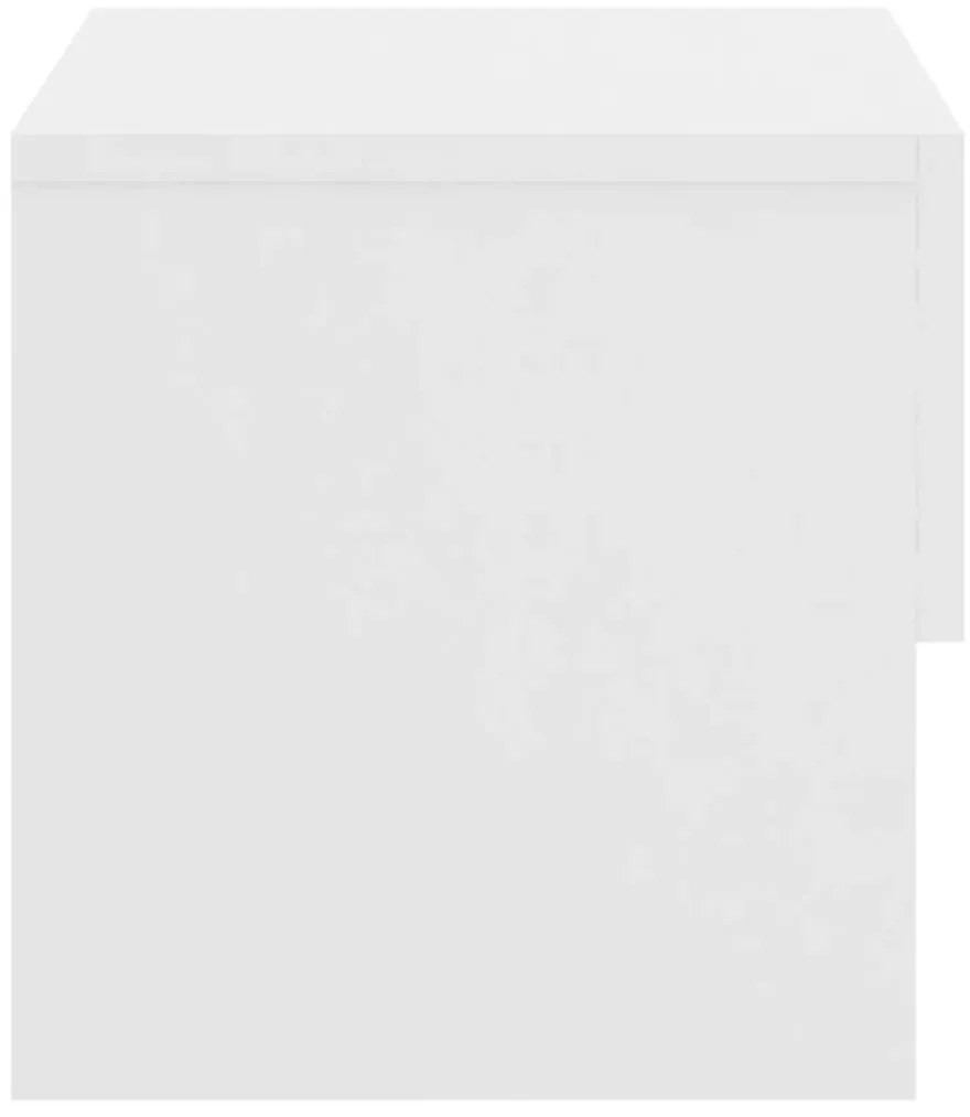 vidaXL Κομοδίνο Επιτοίχιο Λευκό