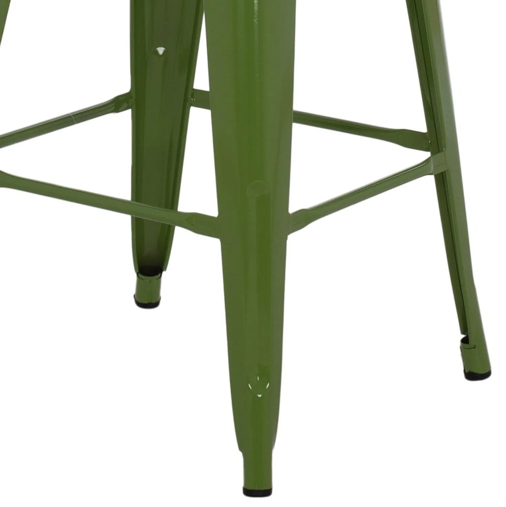 Σκαμπό μπαρ MELITA Μεσαίου ύψους Μεταλλικό σε Light Olive Green 43x43x67Yεκ. 43x43x67 εκ.