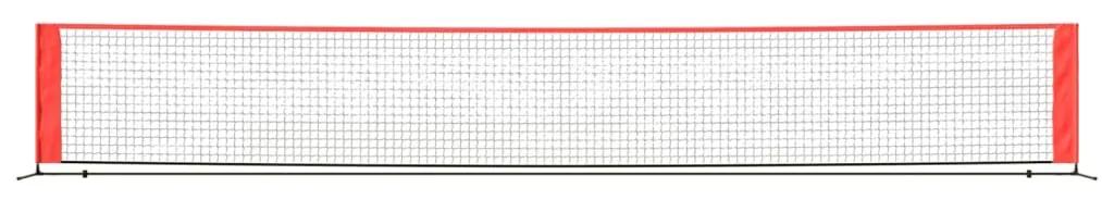 vidaXL Δίχτυ Τένις Μαύρο & Κόκκινο 600x100x87 εκ. από Πολυεστέρα