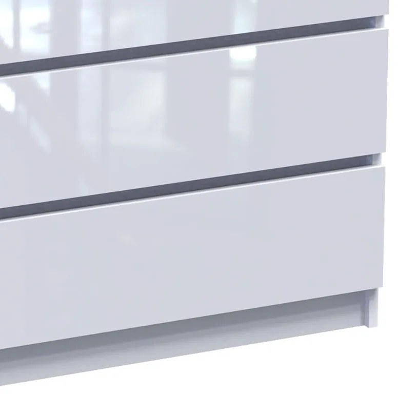 ΣΥΡΤΑΡΙΕΡΑ DICAMA PAKOWORLD MDF ΣΕ ΛΕΥΚΗ GLOSSY ΑΠΟΧΡΩΣΗ 85.5X47X98ΕΚ
