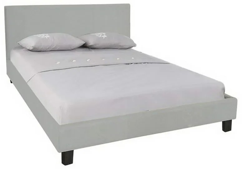 Κρεβάτι Διπλό Wilton Ε8031,F1 149x203x89/140x190cm Grey Stone Διπλό Metal,Fabric,Wood