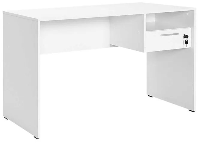 Γραφείο εργασίας Concept I pakoworld σε λευκή diamont απόχρωση 120x60x75εκ (1 τεμάχια)