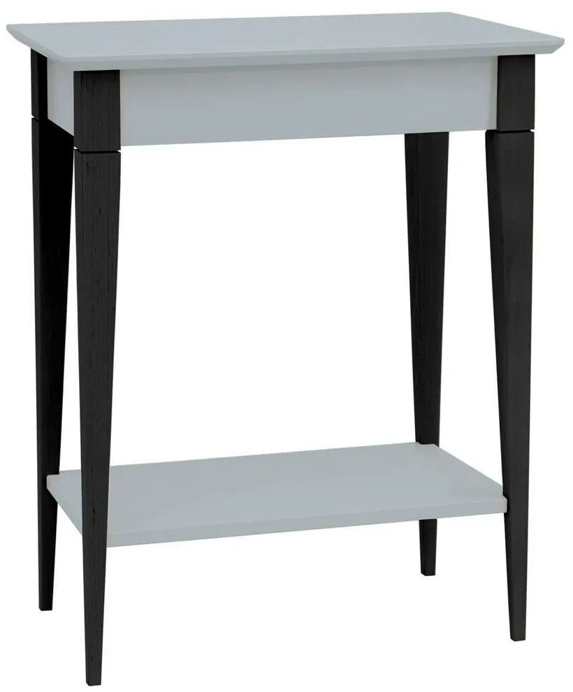 Κονσόλα Mimo S MIMOCSBL8 65x35x74cm Pearl Grey-Black Mdf, Wood
