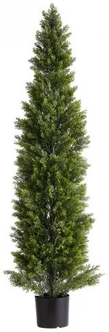 VEVOR Artificial Topiary Cedar Trees, 2 Set 1524mm Faux Pine Shrubs Plants, Fake Silk Tree Look Real, Easy Assembly for Decor Front Porch Outdoor Patio Garden Balcony Backyard Indoor Office