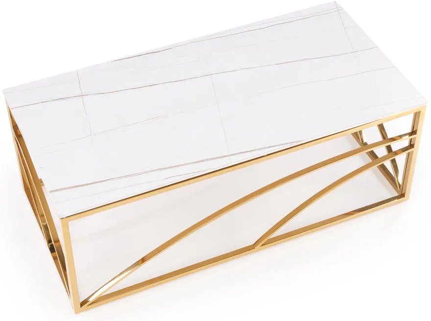 Uni 2 Τραπεζακι Σαλονιου Γκρι Μαρμαρο 120x60x45