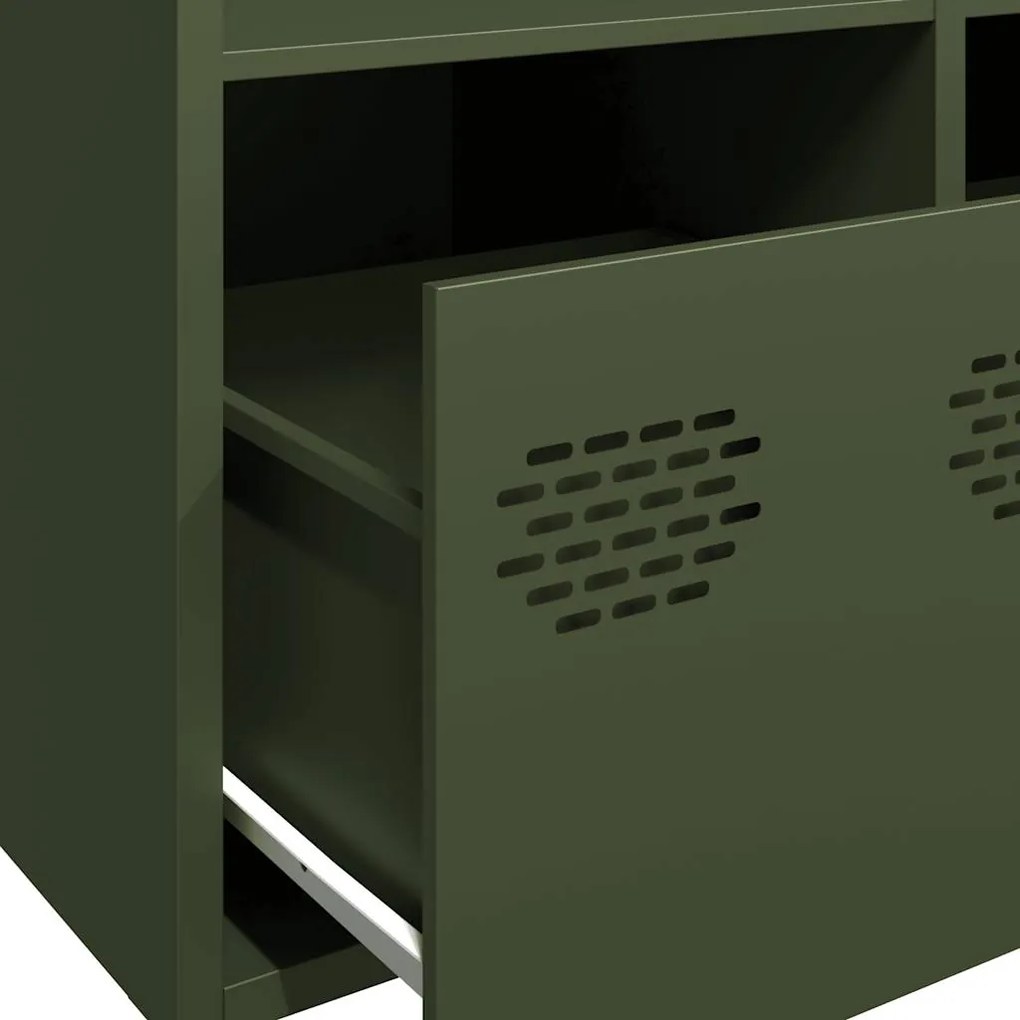 Ντουλάπι Λαδί 101,5x39x73,5 εκ. από Χάλυβα Ψυχρής Έλασης 851368