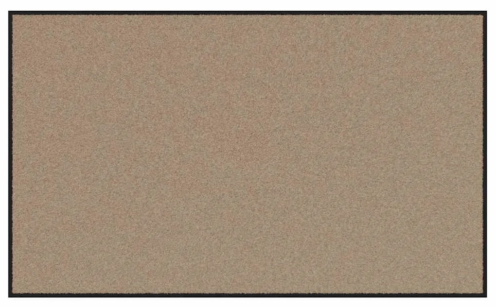 vidaXL Χαλάκι Εξώπορτας Μπεζ και Μαύρο 90 x 150 cm