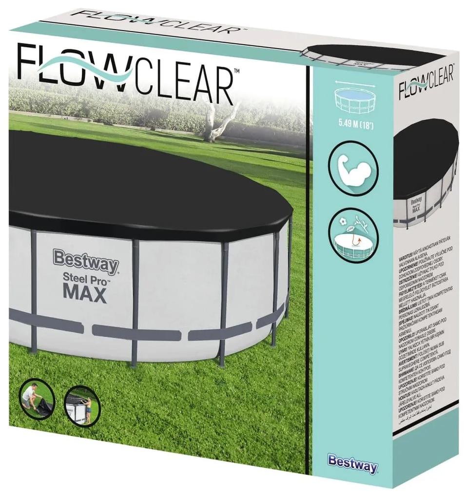 Bestway Κάλυμμα Πισίνας Flowclear Fast Set 555 εκ. - Μαύρο