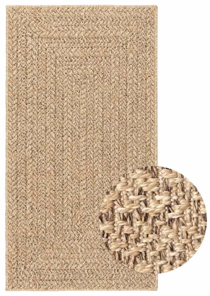 vidaXL Χαλί ZIZUR Όψη Γιούτας Εσωτ. &amp; Εξωτ. Χώρου 80 x 150 εκ.