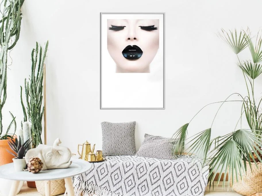 Αφίσα - Black Lipstick - 20x30 - Χρυσό - Χωρίς πασπαρτού