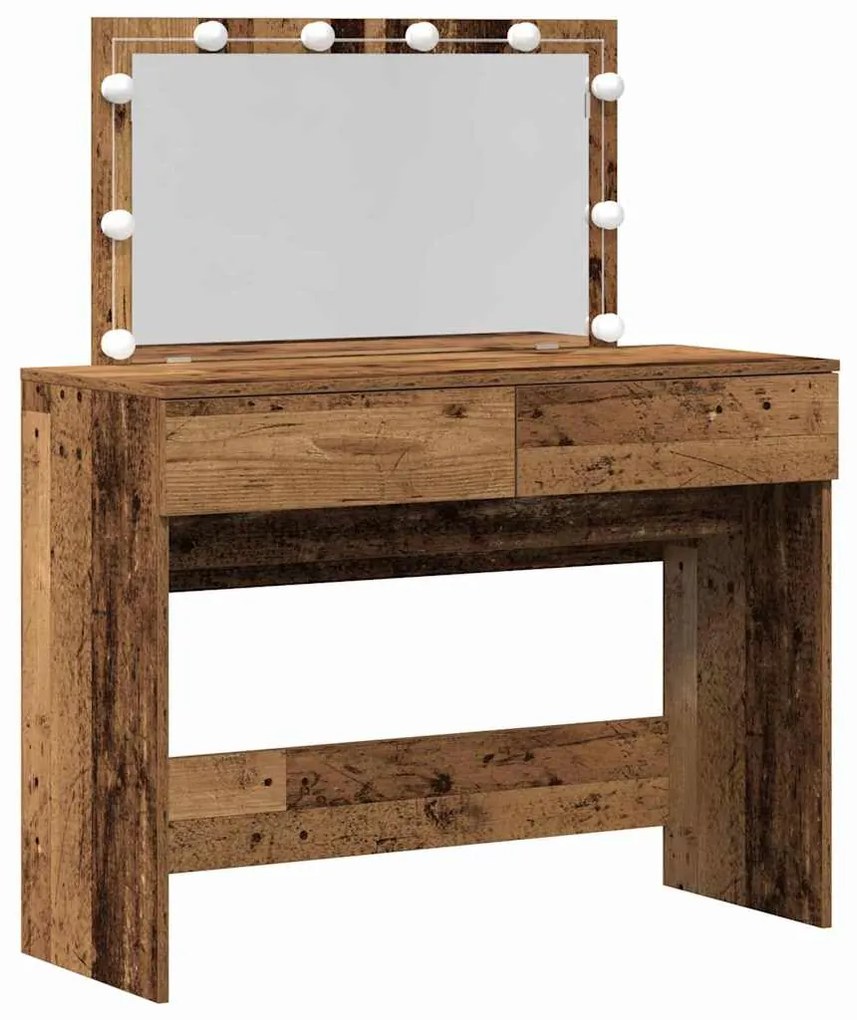 vidaXL Κομοδίνο Παλιό Ξύλο 100 x 40 x 120 εκ. Επεξεργασμένο ξύλο