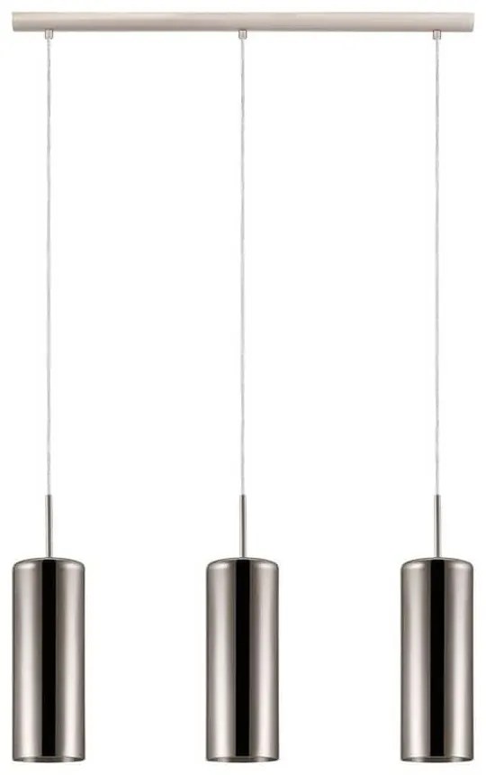 Φωτιστικό Οροφής-Ράγα Selvino 98697 Gold Eglo Metal, Glass