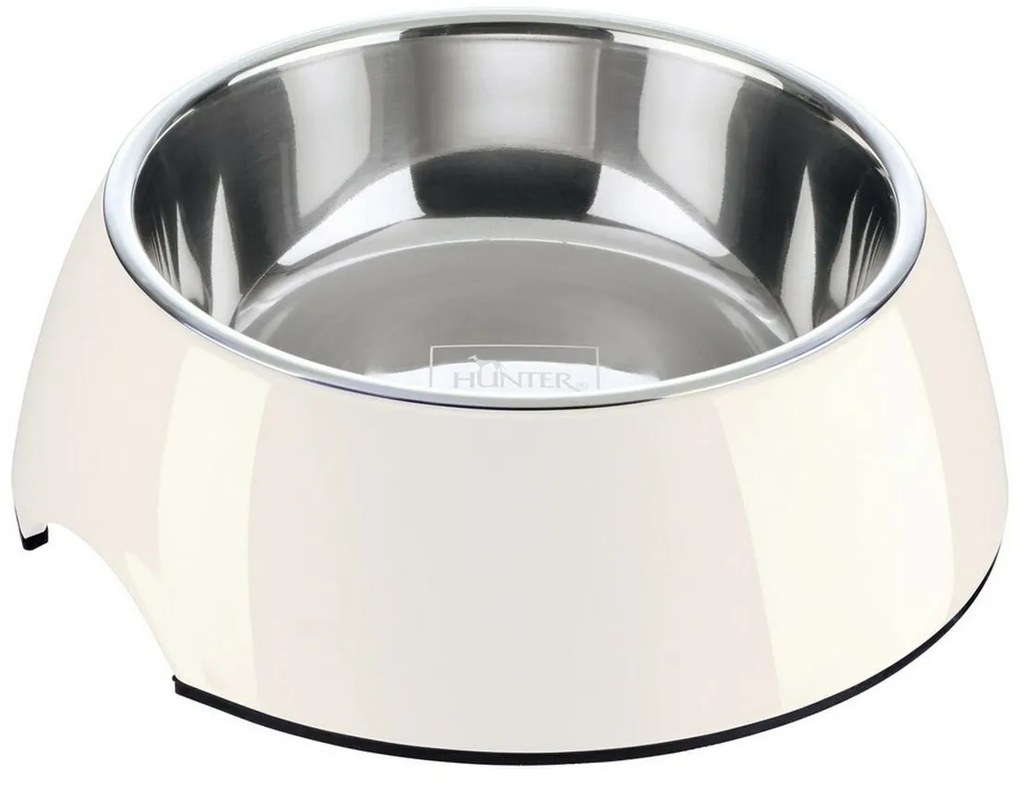 Ταΐστρα σκύλων Hunter μελαμίνη Ανοξείδωτο ατσάλι Λευκό 350 ml (18,5 x 18,5 x 9,5 cm)