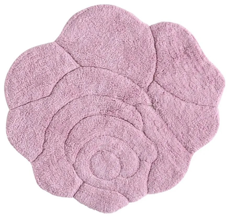 Πατάκι Μπάνιου Rosie 14 Pink Kentia 60X60 100% Βαμβάκι