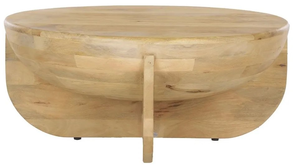 ΤΡΑΠΕΖΙ  ΣΑΛΟΝΙΟΥ ΣΤΡΟΓΓΥΛΟ  PALOMA ΦΥΣΙΚΟ 91x91x40