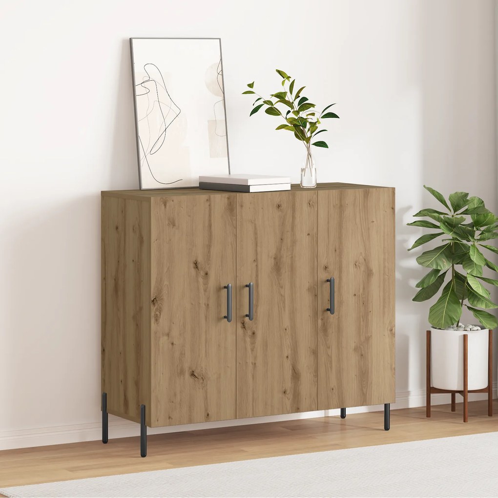 vidaXL Σύνθετο Ξύλου Καρυδιάς 90x34x80 εκ.