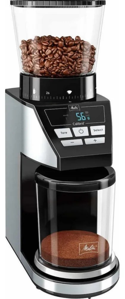 Melitta 1027-01 Calibra Ηλεκτρικός Μύλος Καφέ 160W, 375gr, Ασημί