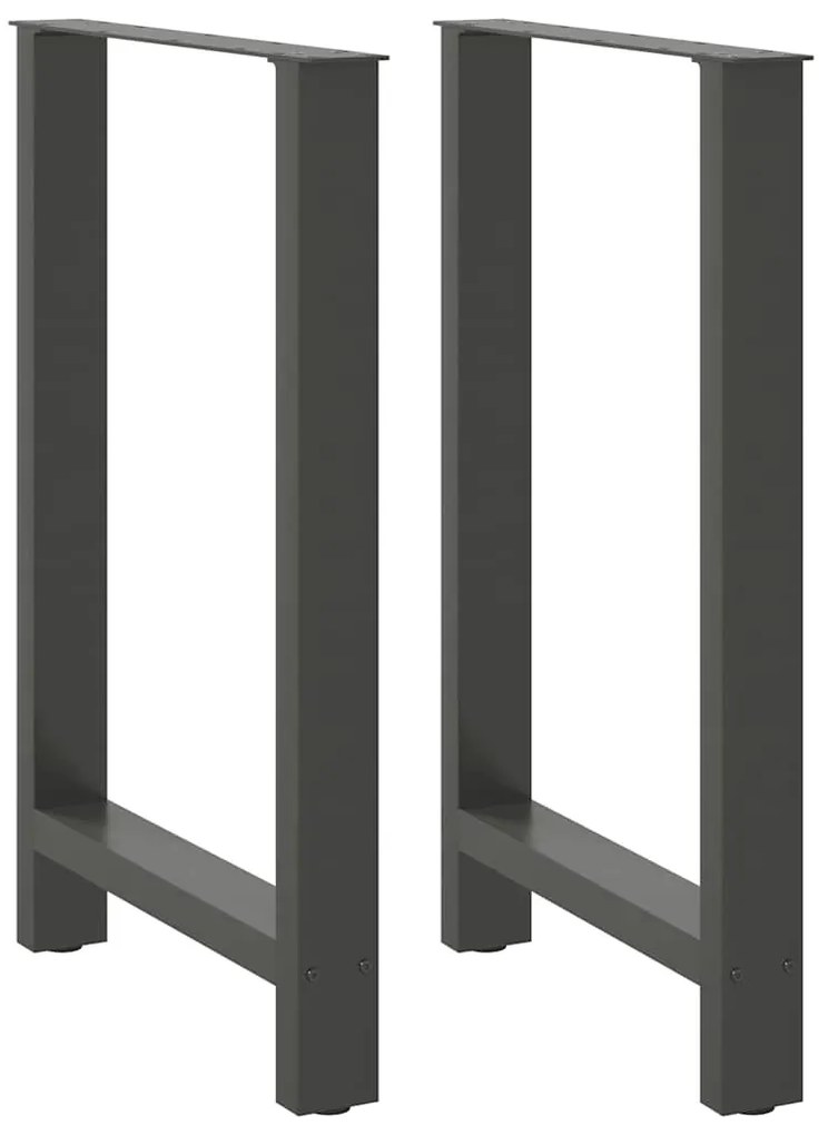 vidaXL Πόδια Τραπεζιού Μπαρ 2 τεμ. Ανθρακί 60x(90-91) εκ. Ατσάλι