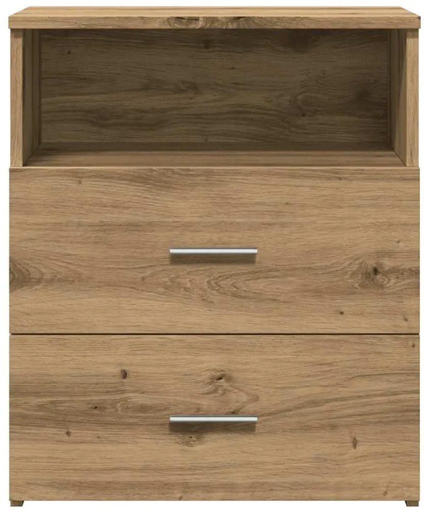 vidaXL Κομοδίνο Αρτισιανή Δρυς 50x32x60 εκ. από Επεξεργασμένο Ξύλο
