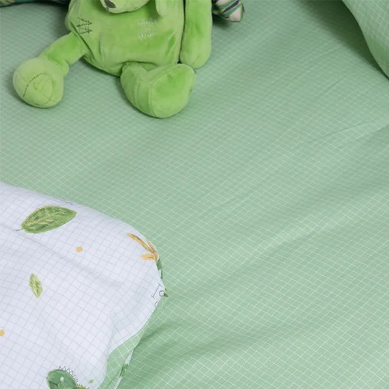 Σετ Σεντόνια Παιδικά 170X260 Cute Reptiles White/Green 5205495603629