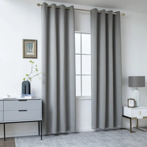 Beauty Home Ύφασμα κουρτίνας Blackout σκίασης Ideal Art 8400  Ύφασμα Φ280 Ανθρακίτης