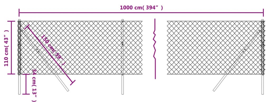 ΣΥΡΜΑΤΟΠΛΕΓΜΑ ΠΕΡΙΦΡΑΞΗΣ ΑΣΗΜΙ 1,1 X 10 Μ. 154002