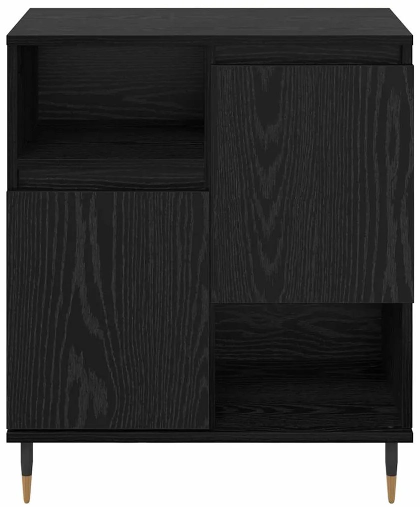 vidaXL Πλαϊνό γραφείο Μαύρη δρυς 60 x 35 x 70 cm Επεξεργασμένο ξύλο