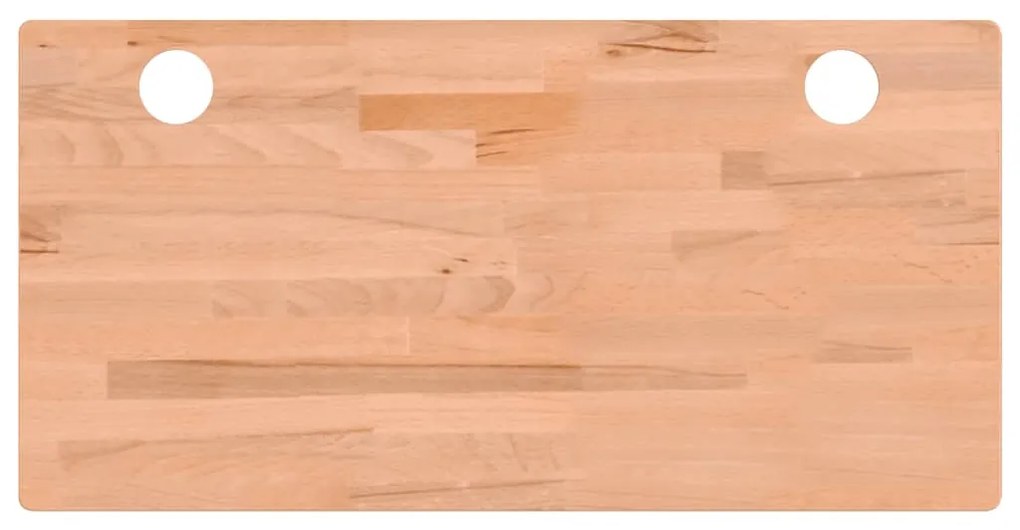 vidaXL Επιφάνεια Γραφείου 100x50x4 εκ. από Μασίφ Ξύλο Οξιάς