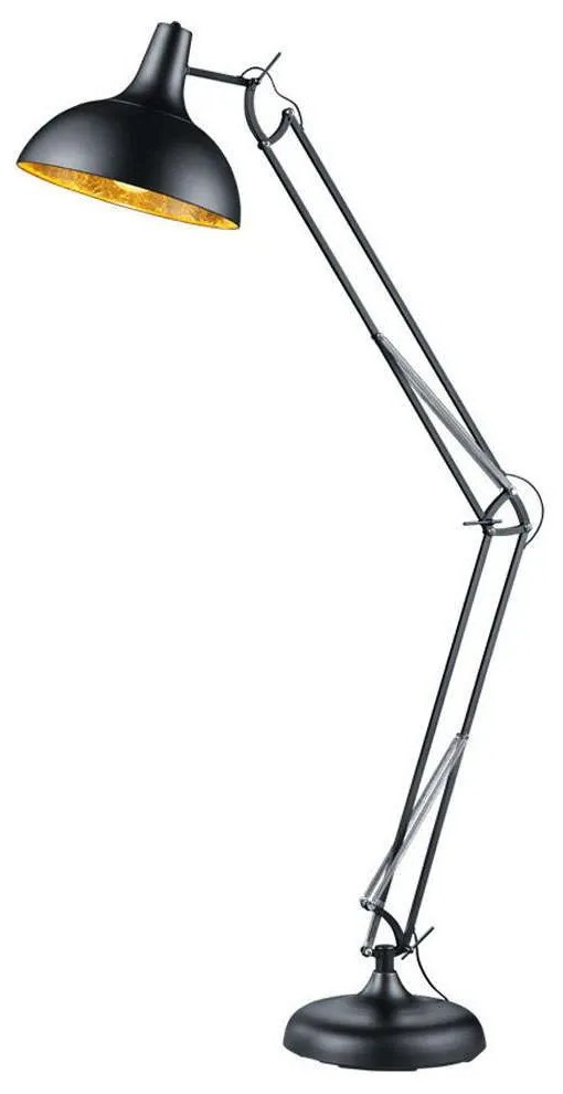 Φωτιστικό Δαπέδου Salvador R46061032 1xE27 60W 38x180cm Black Mat RL Lighting Metal