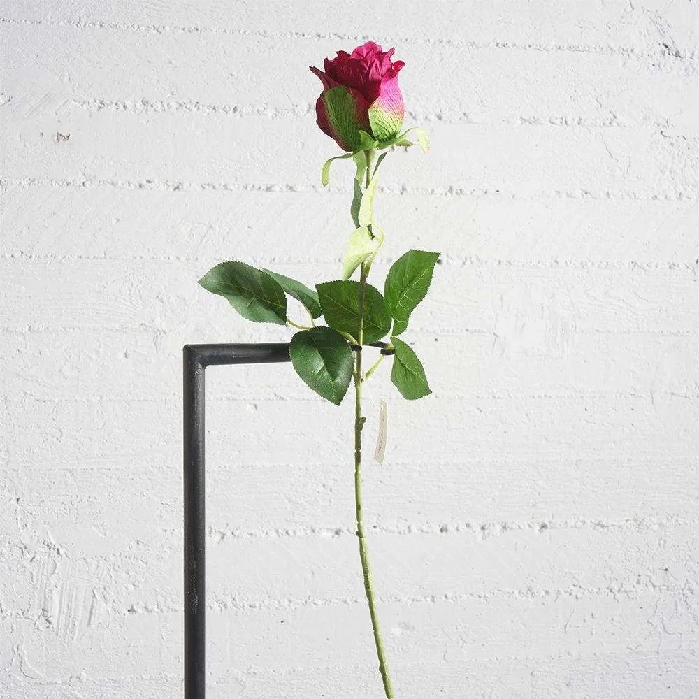Τεχνητό Κλωνάρι Τριαντάφυλλο 6921-7 67cm Fuchsia Supergreens Polyethylene