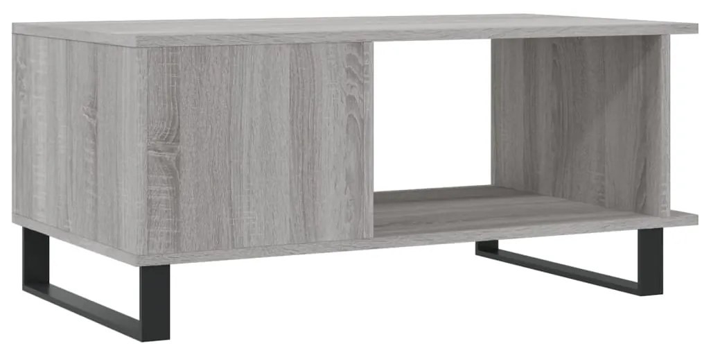 vidaXL Τραπεζάκι Σαλονιού Γκρι Sonoma 90x50x40 εκ. Επεξεργασμένο Ξύλο