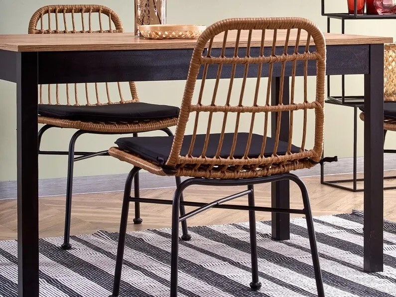 Σετ τραπεζαρίας Houston 1480, 75x74x124cm, Αριθμός θέσεων: 4, Γωνιακό | Epipla1.gr
