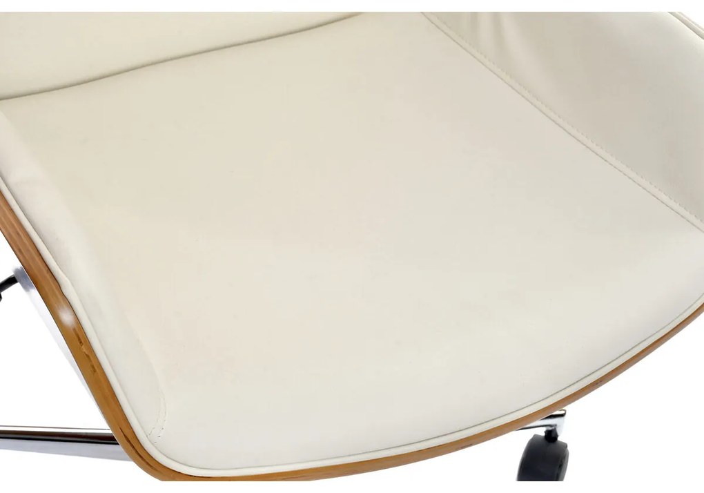 Καρέκλα Γραφείου DKD Home Decor Καφέ Κρεμ Ασημί 60 x 65,5 x 118 cm