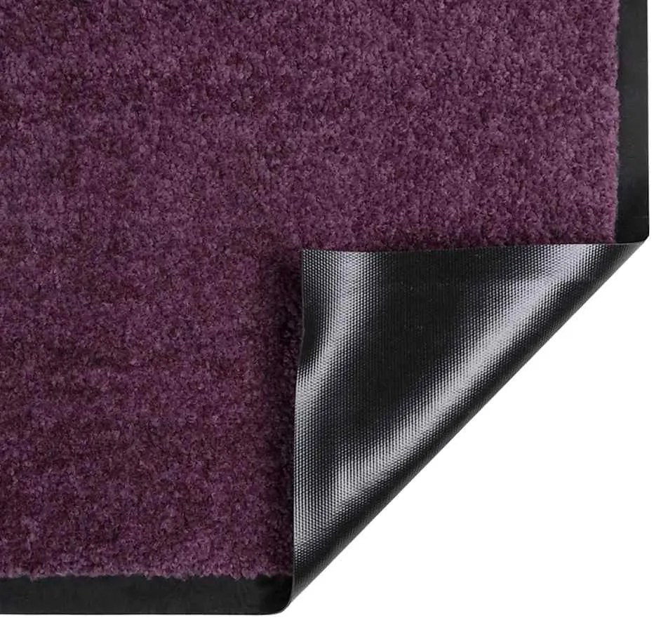 vidaXL Χαλάκι Εξώπορτας Μπορντό 60 x 40 x 1.2 εκ. Ύφασμα τέντι