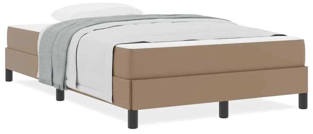 vidaXL Κρεβάτι Άλλο Καπουτσίνο 120 x 200 cm Τεχνητό δέρμα