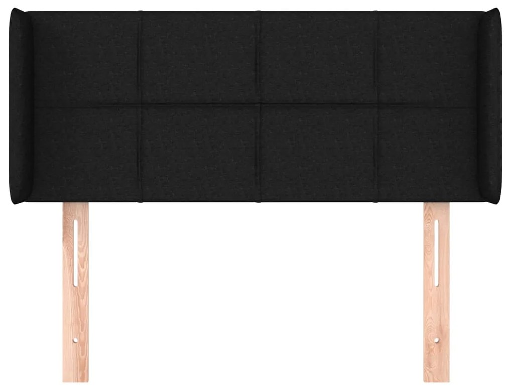 vidaXL Κεφαλάρι με Πτερύγια Μαύρο 83x16x78/88 εκ. Υφασμάτινο