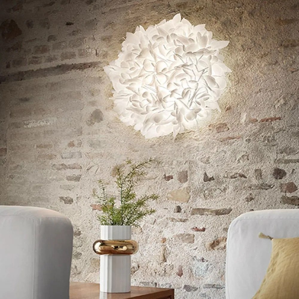 Φωτιστικό Οροφής - Τοίχου Veli Foliage Large White Decor Slamp Plastic