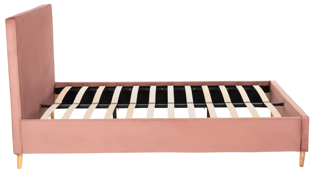 ΚΡΕΒΑΤΙ ΜΕ ΣΤΡΩΜΑ INDRA HM21280.03 ΣΑΠΙΟ ΜΗΛΟ ΒΕΛΟΥΔΟ--ΓΙΑ 160x200εκ