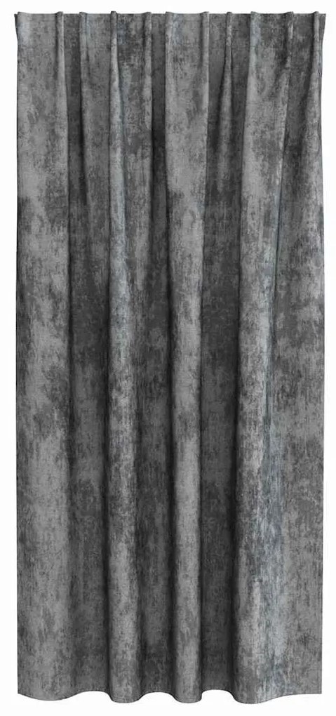 vidaXL Κουρτίνα με κουρτίνες 2 pcs Γκρι 175 x 140 εκ. Βελούδο