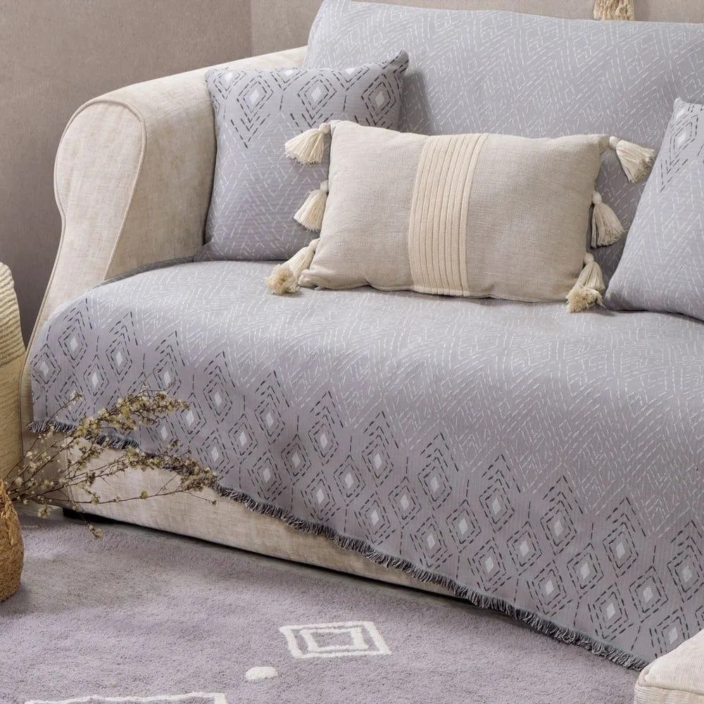 Ριχτάρι Warren-1 Grey Nef-Nef Πολυθρόνα 170x180cm Cotton-Polyester