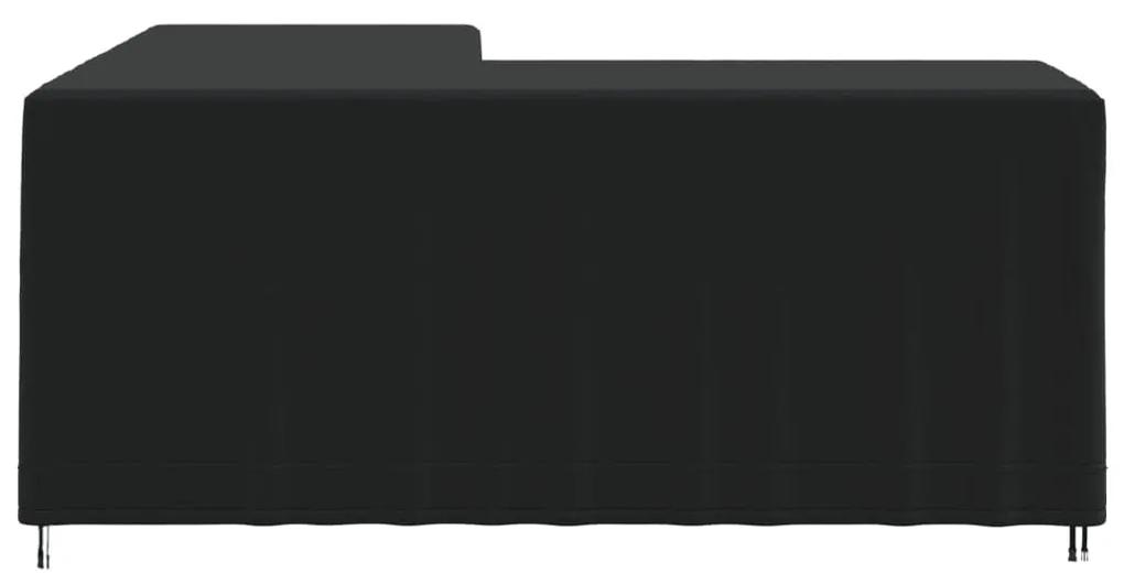 Καλύμματα Γωνιακού Καναπέ 2 τεμ. 215x215x80 εκ. Ύφ. Oxford 420D - Μαύρο